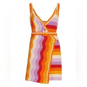 FARM Rio Multicolor Knit Mini Dress